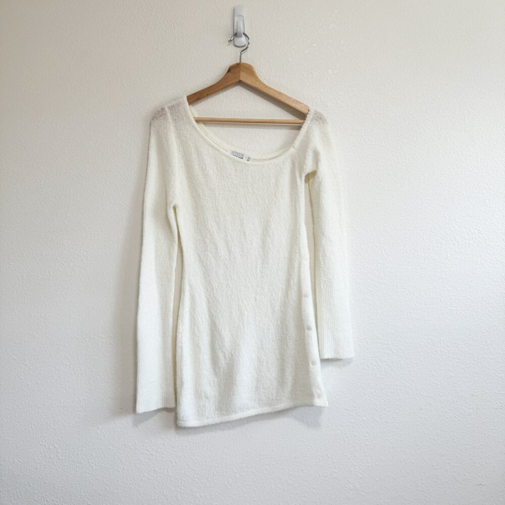 TIGER MIST White Cream Knit Sweater Dress Medium - Picture 2 of 9
